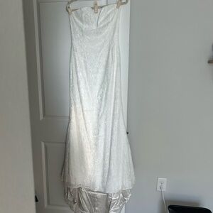 Lulu's Ivory Floral Lace Dress